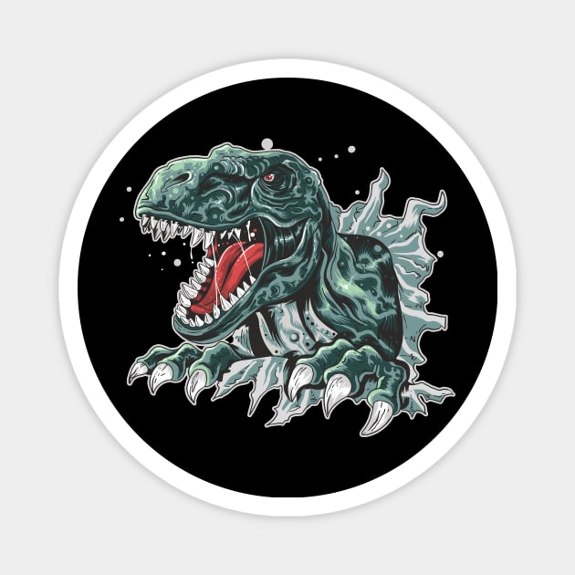 Tyrannosaur Magnet by katanya78